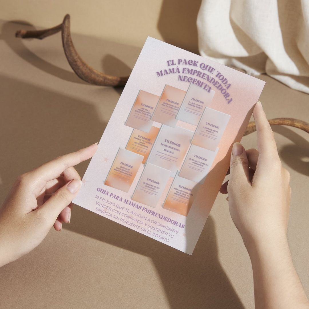 Pack (Digital) de 10 eBooks para Madres Emprendedoras